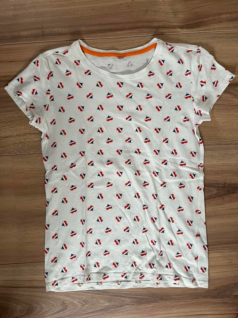 Shirt koningsdag maat 146/152, Ophalen of Verzenden, Zo goed als nieuw, Meisje, Shirt of Longsleeve