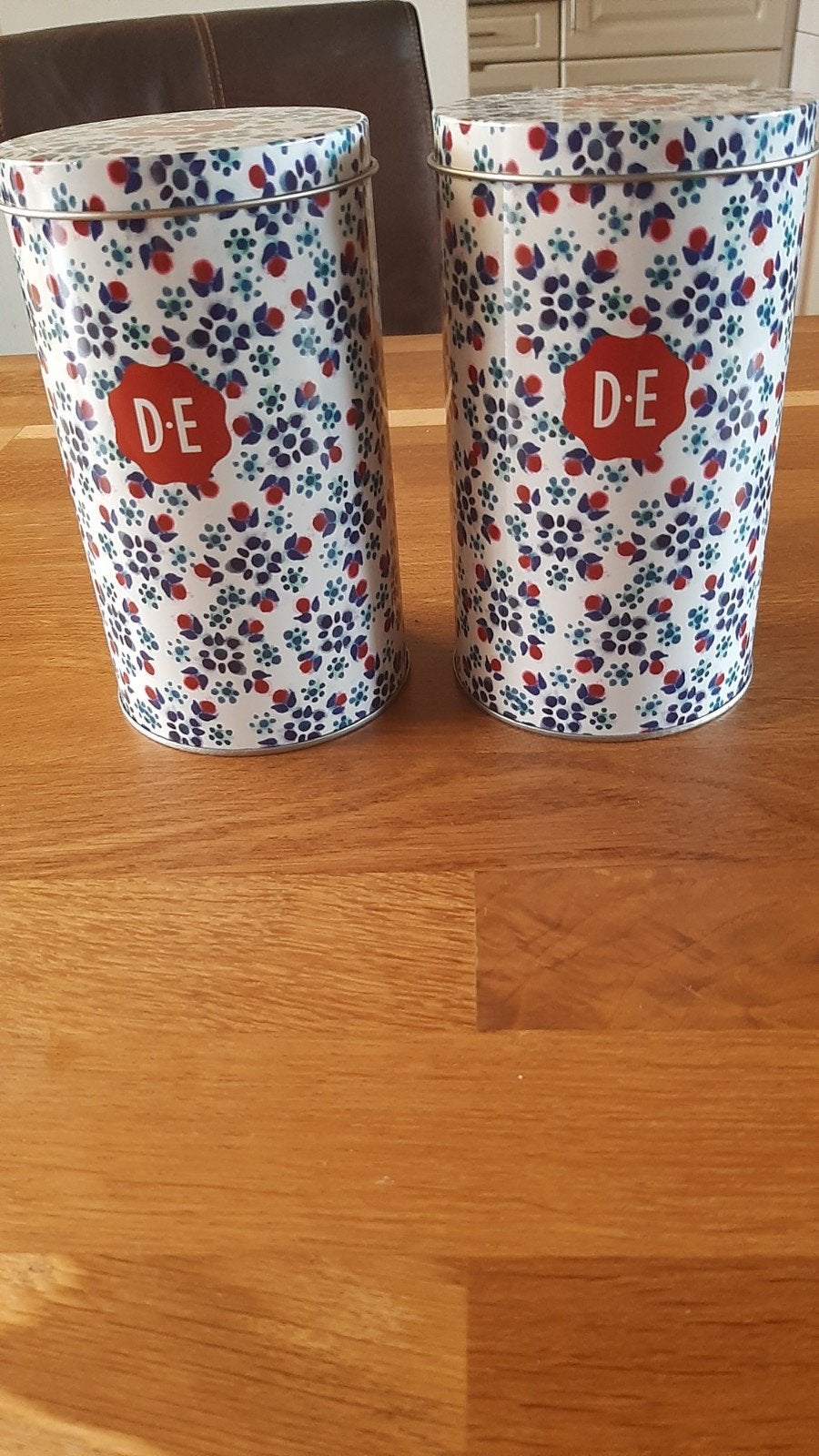 2 douwe egberts blikken met bloemmotief, Ophalen, Overige stijlen