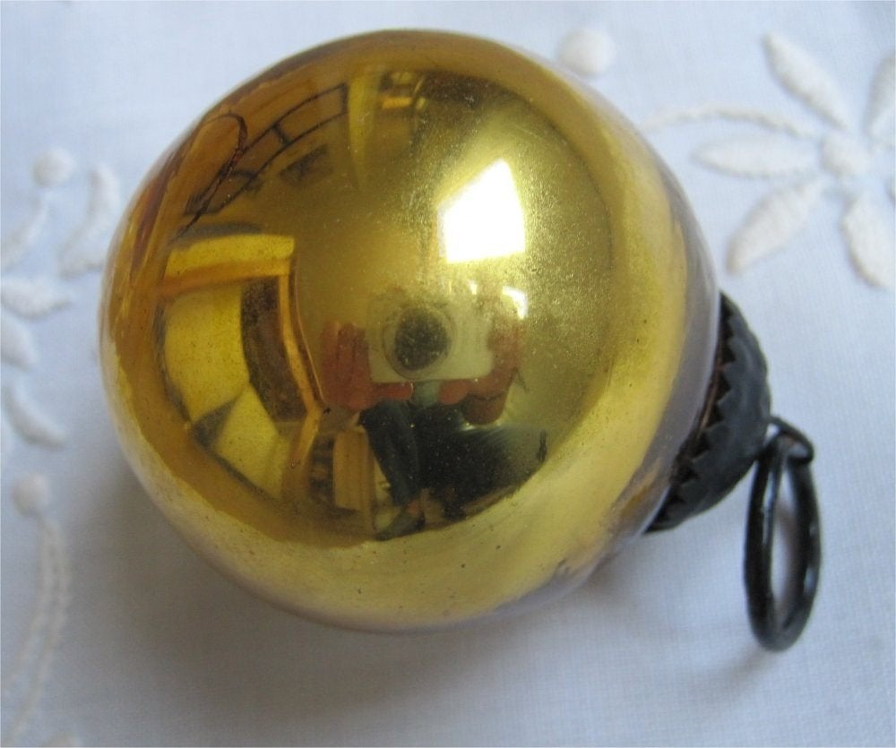 Kleine, antieke, 'gouden' heksenbal, Antiek en Kunst, Ophalen of Verzenden