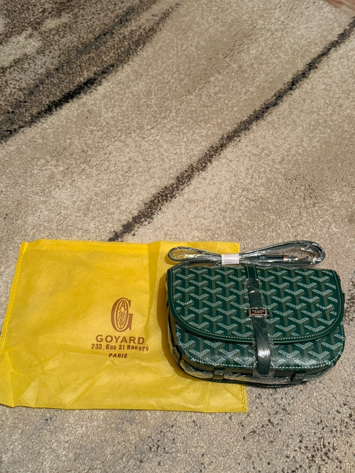 Goyard Schoudertas Groen | Met Stofzak | Nieuw, Overige merken, Nieuw, Ophalen of Verzenden, Leer