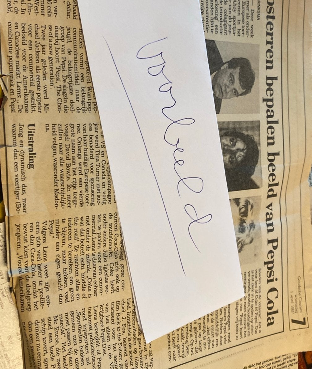 Popsterren o.a. Michael Jackson 1987, Verzenden, 1980 tot heden, Tijdschrift