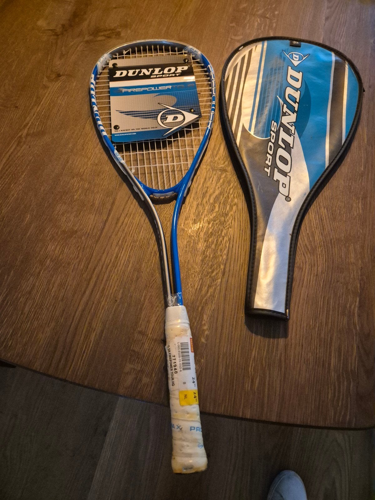 Dunlop Firepower Squash Racket met Hoes - Nieuw, Sport en Fitness, Ophalen, Nieuw, Racket, Met hoes