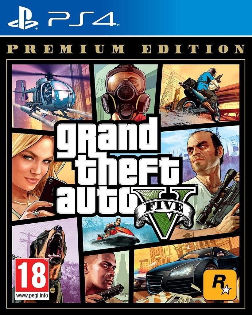 Grand Theft Auto GTA V Premium Editie - PS4, Online, Vanaf 18 jaar, 1 speler, Nieuw