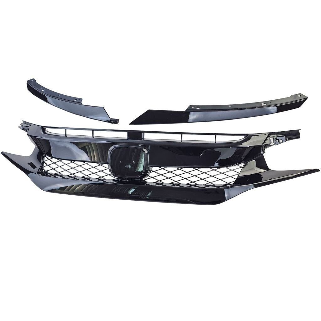 Sport Grill Honda Civic X FC FK TR Performance Glans Zwart, Auto diversen, Verzenden, Automotive Parts, A.parts@hotmail.nl, Trasmolenlaan 12 3447 GZ Woerden