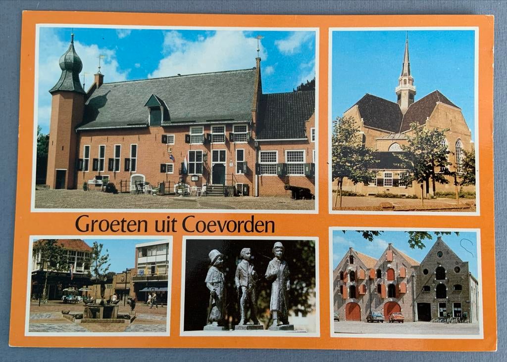 Groeten uit Coevorden, Verzamelen, Ansichtkaarten | Nederland, Ophalen of Verzenden, 1960 tot 1980, Ongelopen, Drenthe