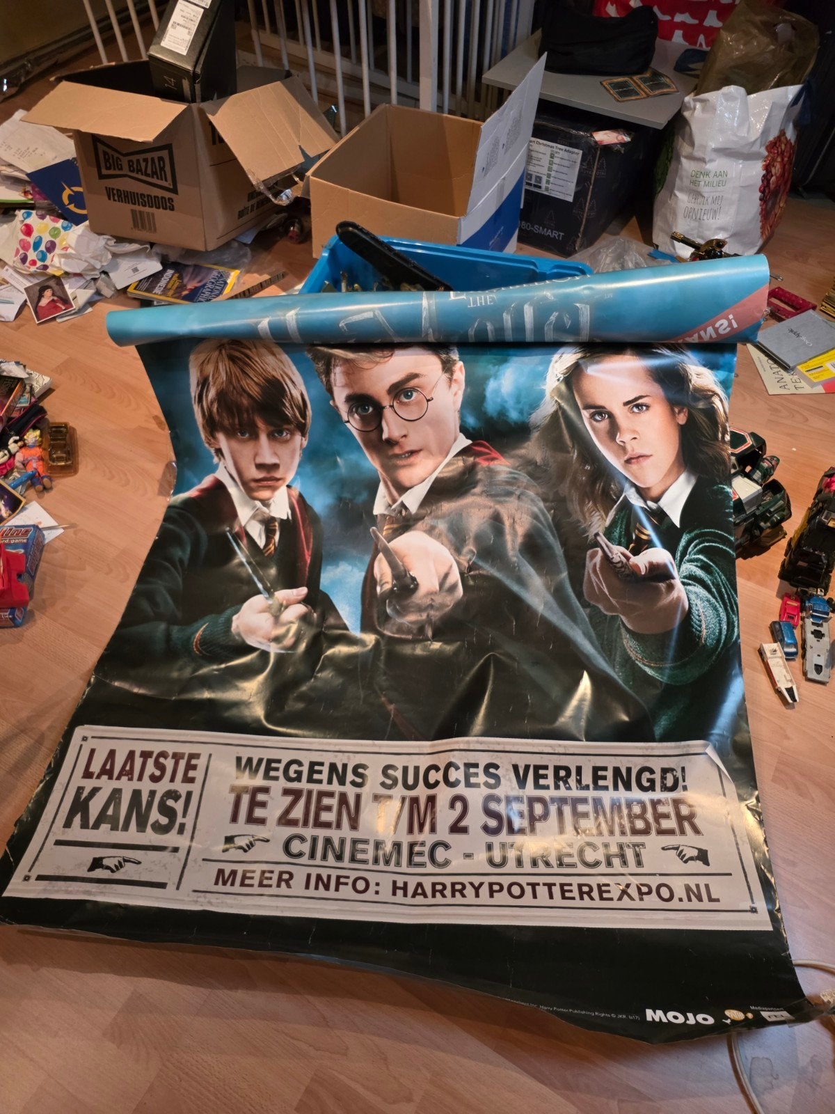 Harry Potter Expo Poster - bushokje formaat, Deurposter of groter, Ophalen of Verzenden, Film en Tv, Rechthoekig Staand
