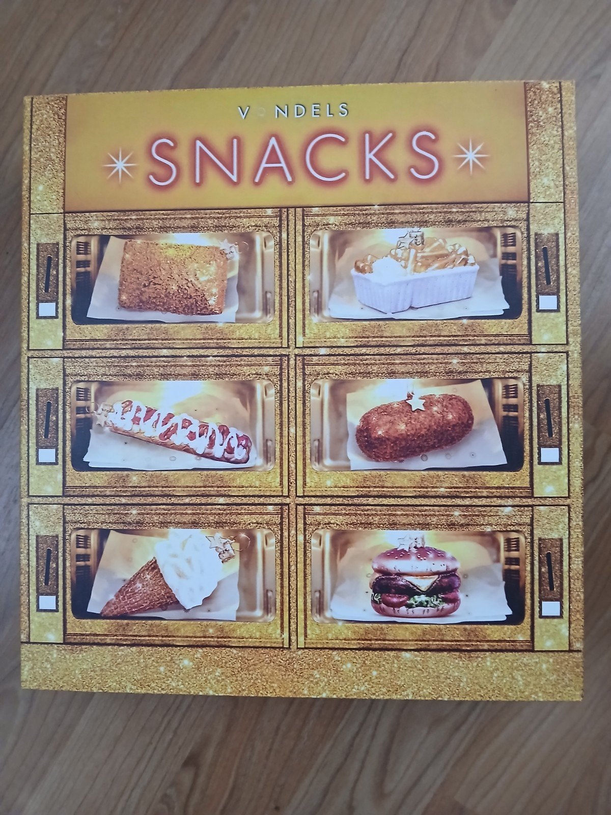 Vondels snack automaat met 6 x kerstornament, Ophalen of Verzenden, Nieuw