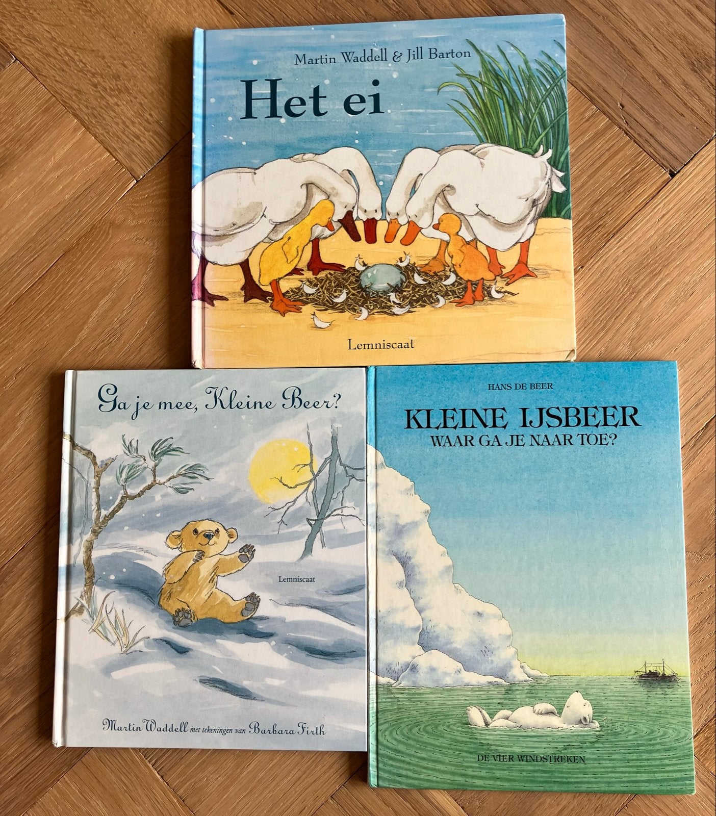 Prentenboeken: Het ei, Ga je mee, Kleine Beer?, Kleine IJsbe, Boeken, Ophalen of Verzenden, Gelezen, Prentenboek
