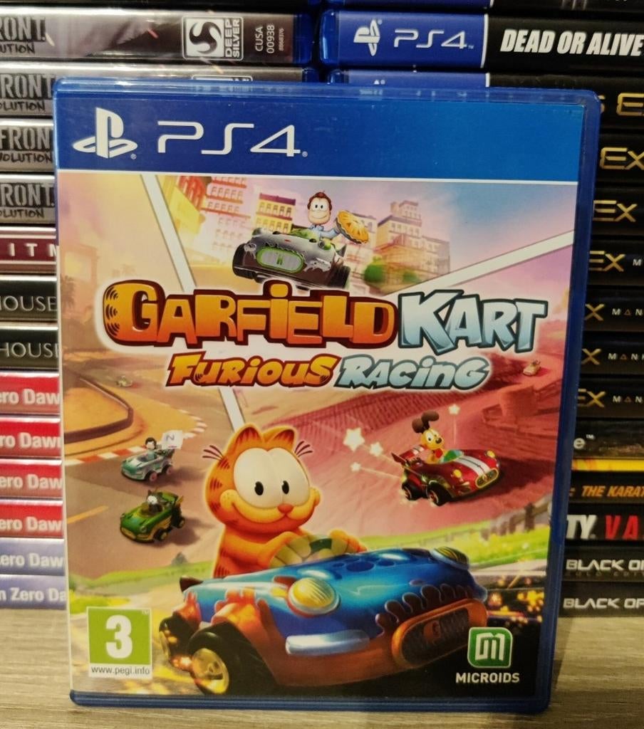 Garfield kart furious racing playstation 4, ., Ophalen of Verzenden, Zo goed als nieuw, .