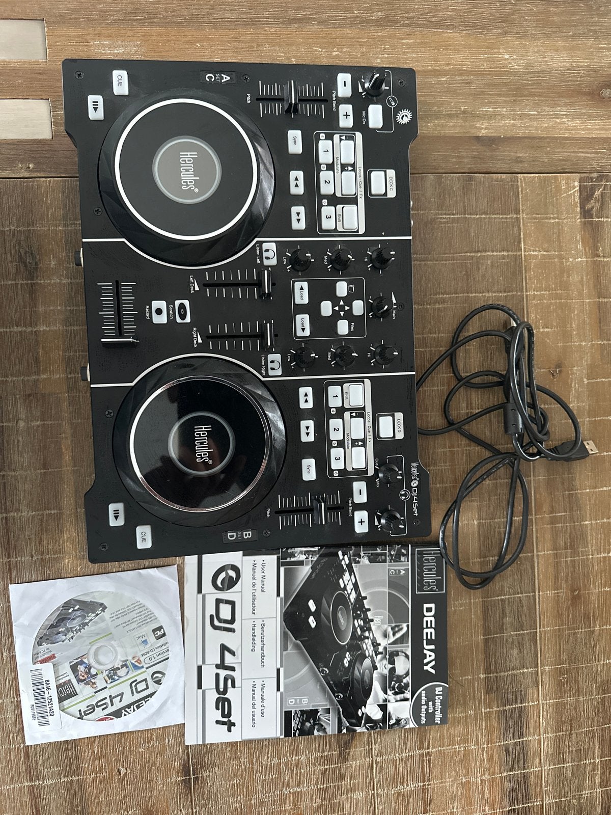 Hercules DJ 4Set DJ-controller met audio-uitgangen, Ophalen of Verzenden, Gebruikt, Dj-set, Overige merken