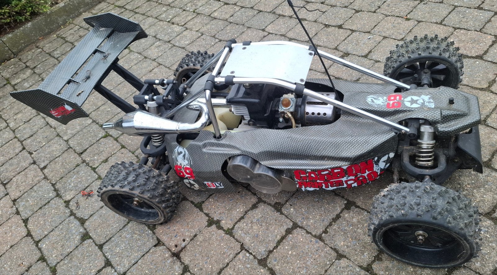 Reely Carbon Fighter Pro, Benzine, Gebruikt, Auto offroad, Ophalen of Verzenden