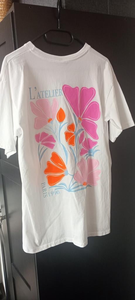 Prachtig t-shirt atelier Paris tekst - katoen - nieuw met ka, Ophalen of Verzenden, Nieuw, Wit, Korte mouw