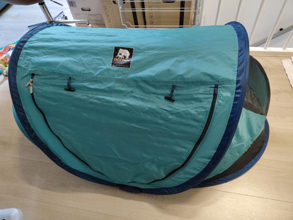 Deryan Peuter Reisbedje met Zelfopblaasbaar Matras, Ophalen