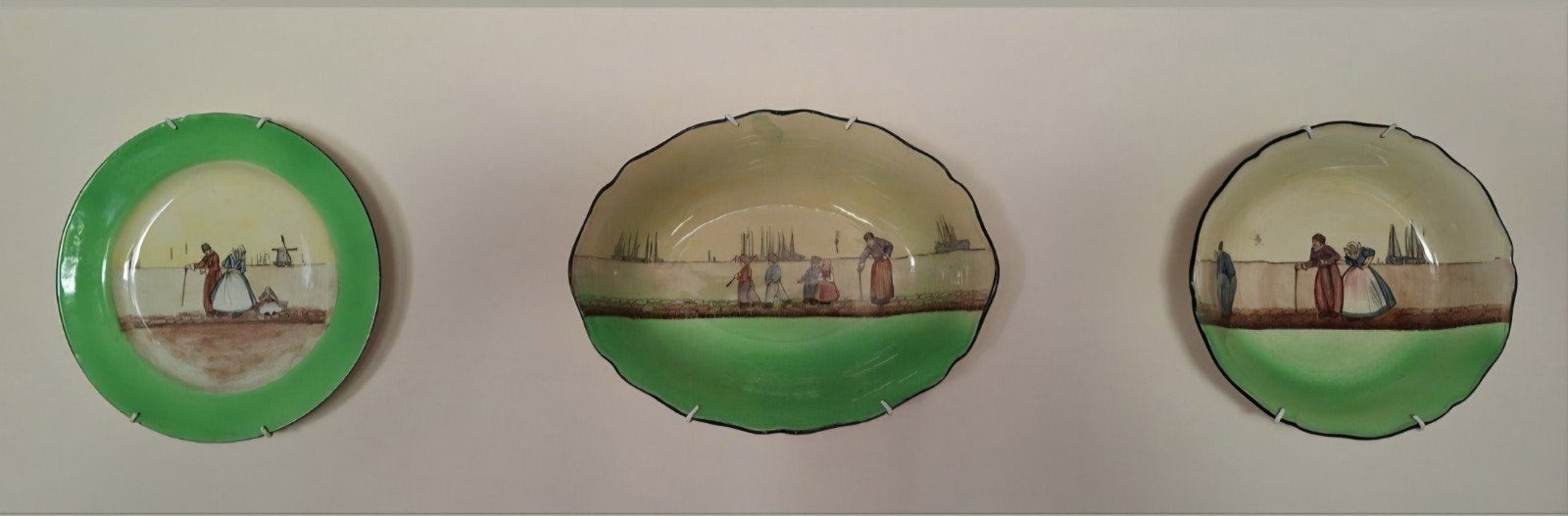 Zeldzame ROYAL DOULTON DUTCH HARLEM servies set van 3, Ophalen of Verzenden