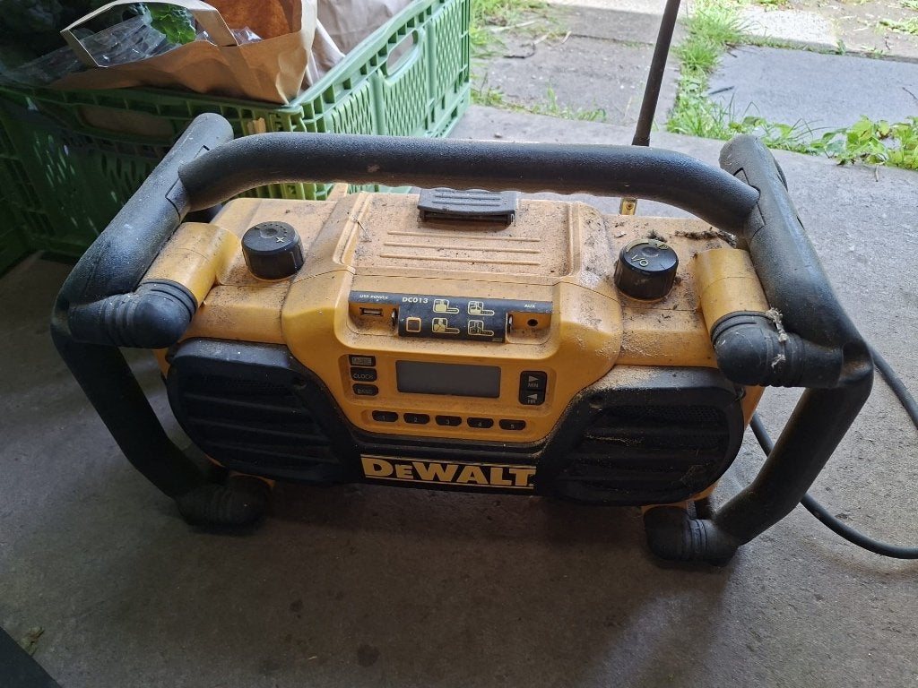 Bouwradio DeWalt, Audio, Tv en Foto, Radio's, Ophalen, Gebruikt, Bouwradio