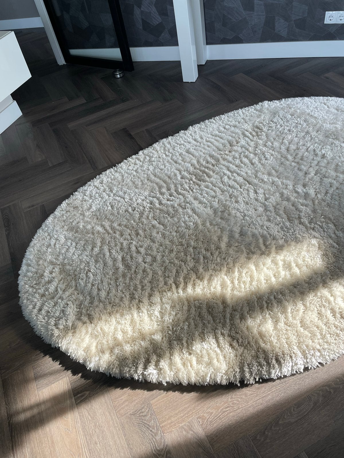 Japandi vloerkleed, Ophalen, 100 tot 150 cm, Nieuw, Crème