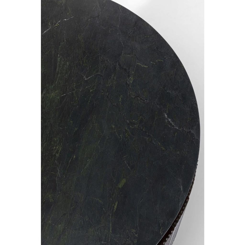 Kare Design Salontafel Catalina 90cm - van 999.- voor 499.-, Ophalen, Massief mangohout + marmeren blad, 50 tot 100 cm, Rond