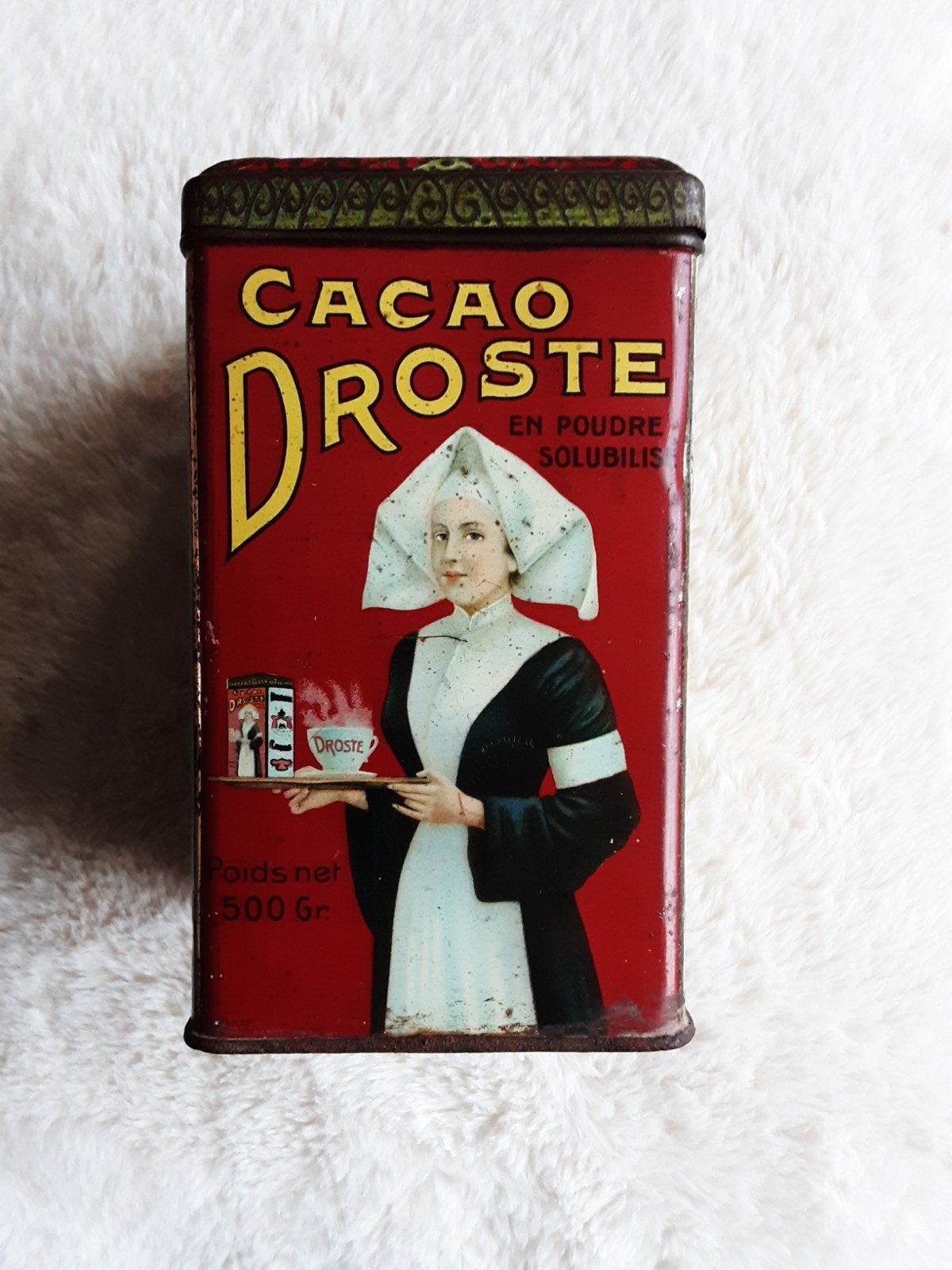 DROSTE CACAO , EXPORT FRANS. 500 Gr., Ophalen of Verzenden, Overige, Droste