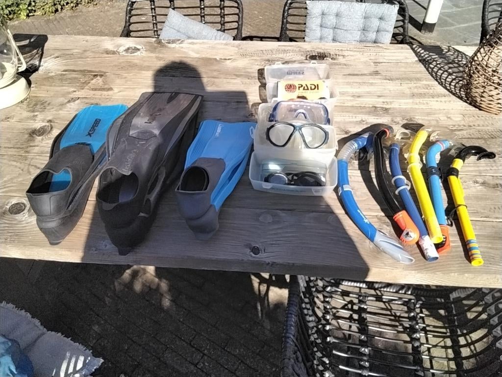 Zwem/duik spullen, Ophalen, Gebruikt