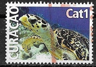 MODERN CURACAO GESTEMPELD NR 1, Ophalen of Verzenden, Gestempeld