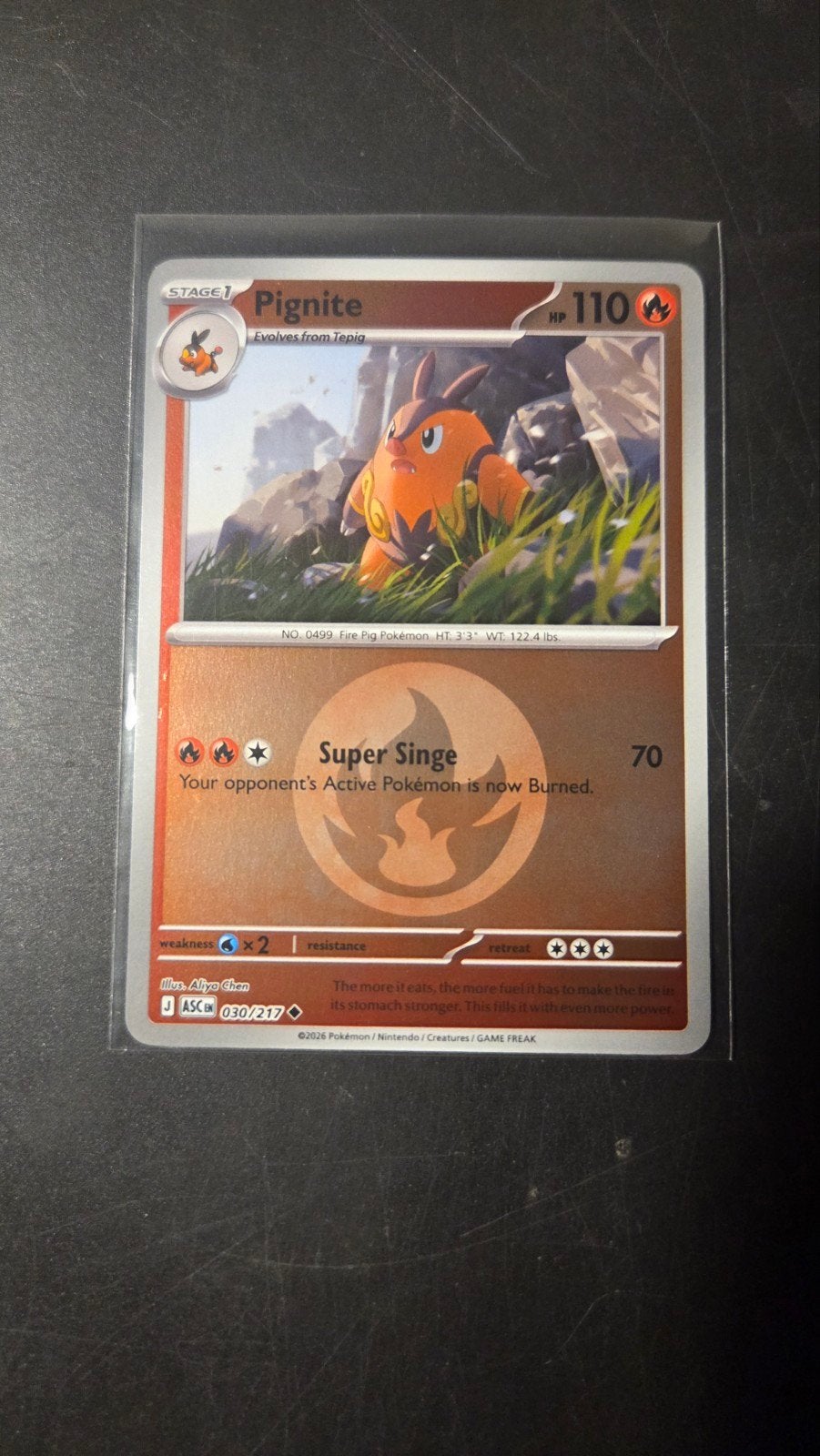 Pignite 030/217 Reverse Holo - Ascended Heroes, Verzenden, Zo goed als nieuw, Losse kaart, Foil