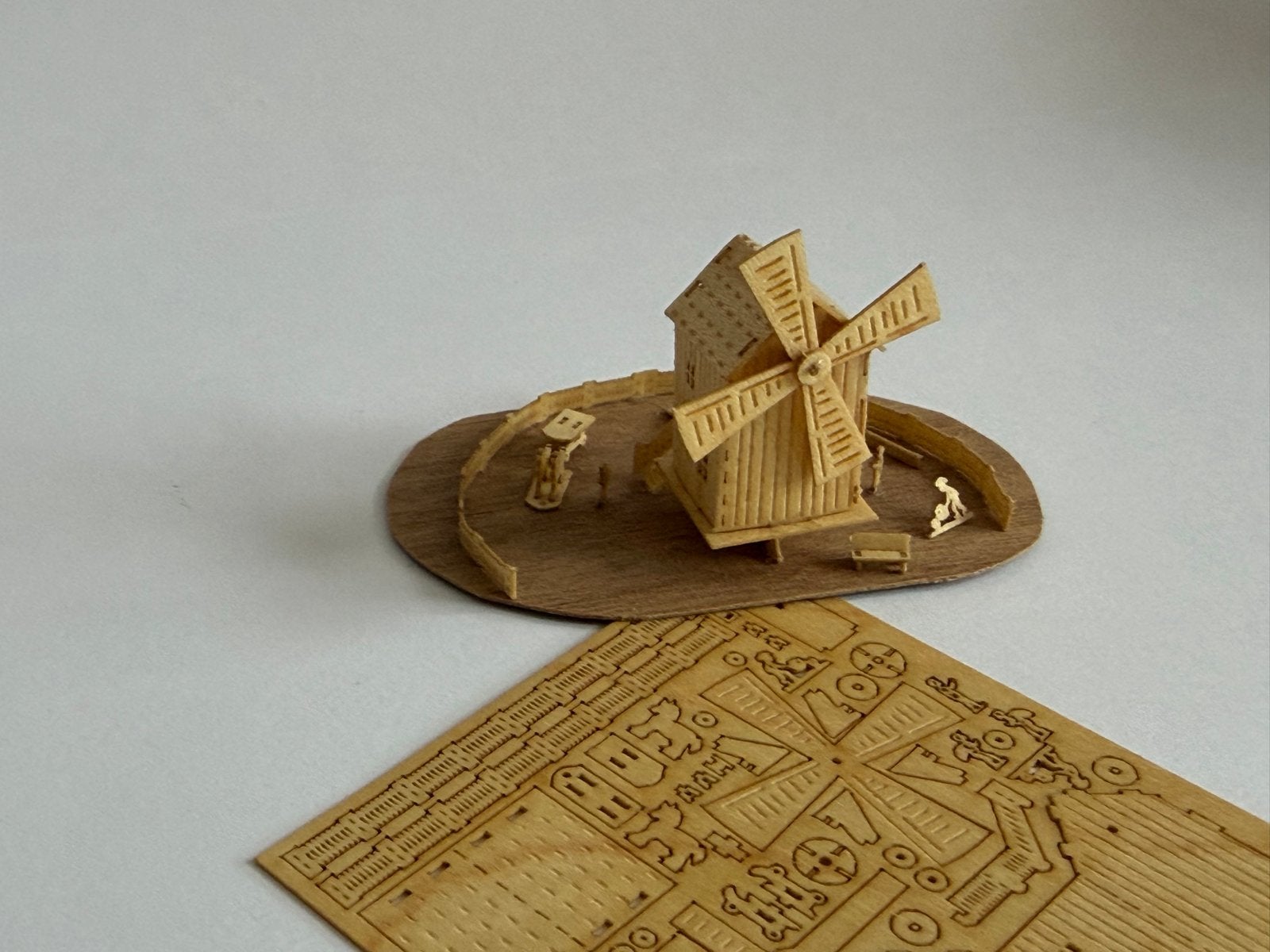 Windmolen Bouwpakket Schaal 1:450 (T-Gauge), Verzamelen, Ophalen of Verzenden, Nieuw, Decoratie