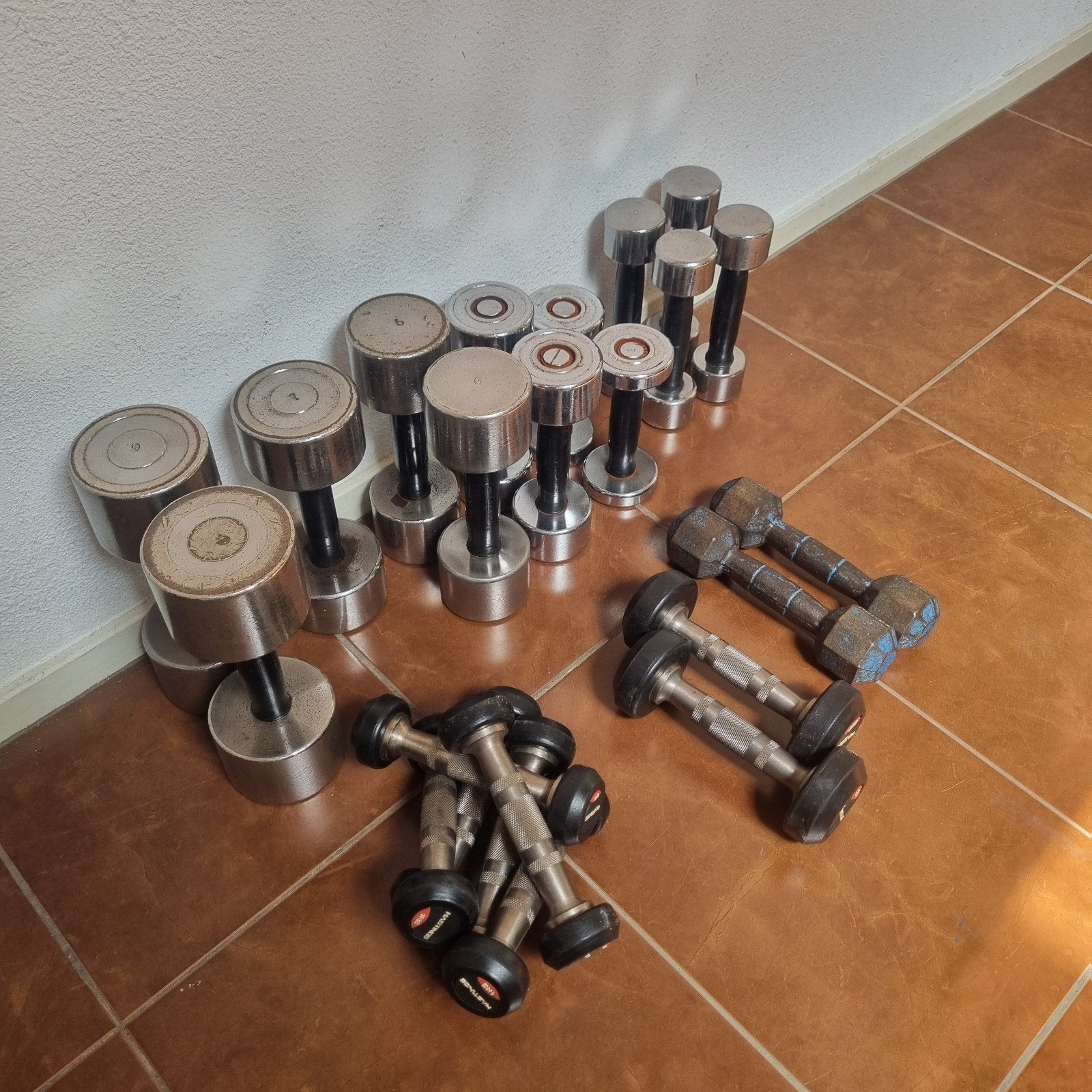 Partij dumbells, Ophalen, Gebruikt, Benen, Dumbbell