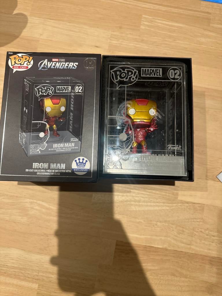 Funko Pop Exclusief Iron Man - Die-Cast Metaal, Ophalen of Verzenden, Zo goed als nieuw