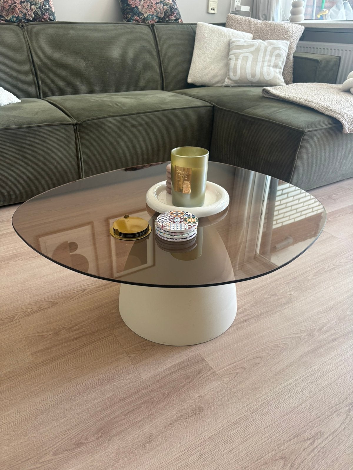 Sohome jacky organische salontafel, Huis en Inrichting, Ophalen, Gebruikt, 100 tot 150 cm, 50 tot 100 cm