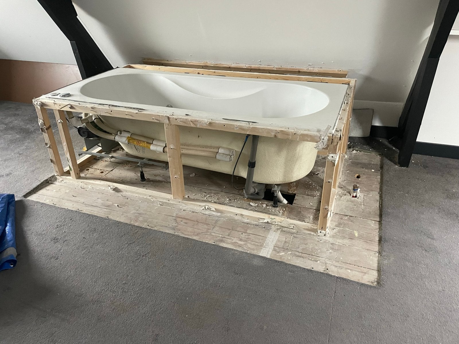 Gebruikt ligbad met whirlpoolfunctie gratis, Ophalen, Gebruikt, Bad