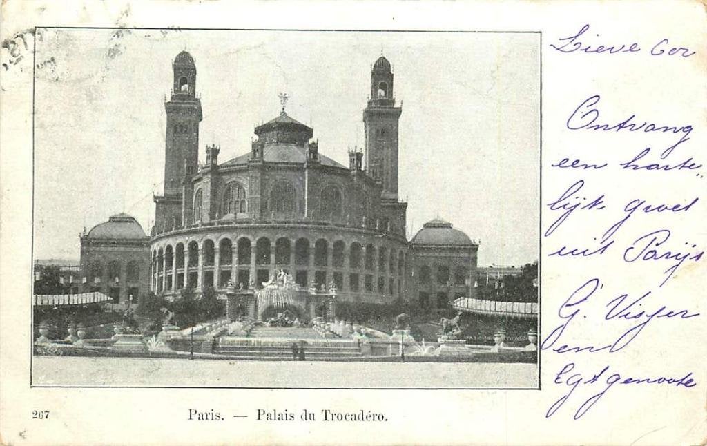 381-133-029 Paris Palais du Trocadero, Verzenden, Voor 1920, Frankrijk