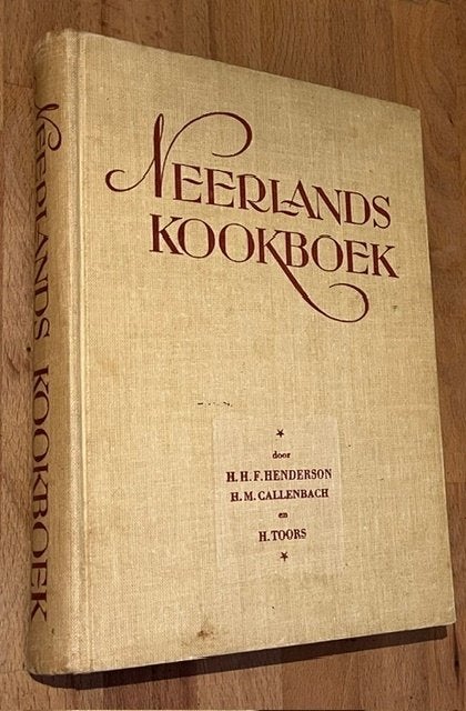 Henderson/Callenbach/Toors. NEERLANDS KOOKBOEK. 1960?, Boeken, Gelezen, Voorgerechten en Soepen, Nederland en België, Henderson e.a.
