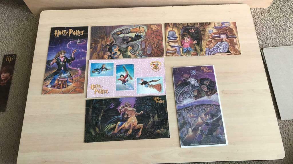 Harry Potter puzzeltjes 6 x puzzel, Ophalen of Verzenden, Gebruikt, Overige typen