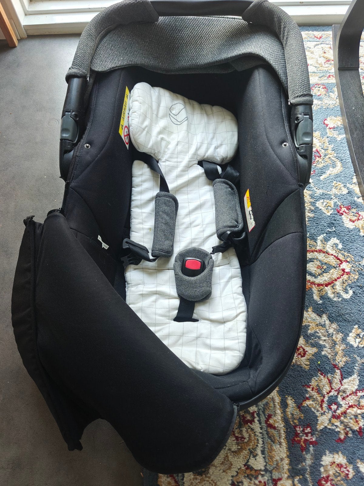 Jane Muum Matrix 2 autostoel met platform, Autogordel of Isofix, Gebruikt, 0 t/m 13 kg, Slaapstand
