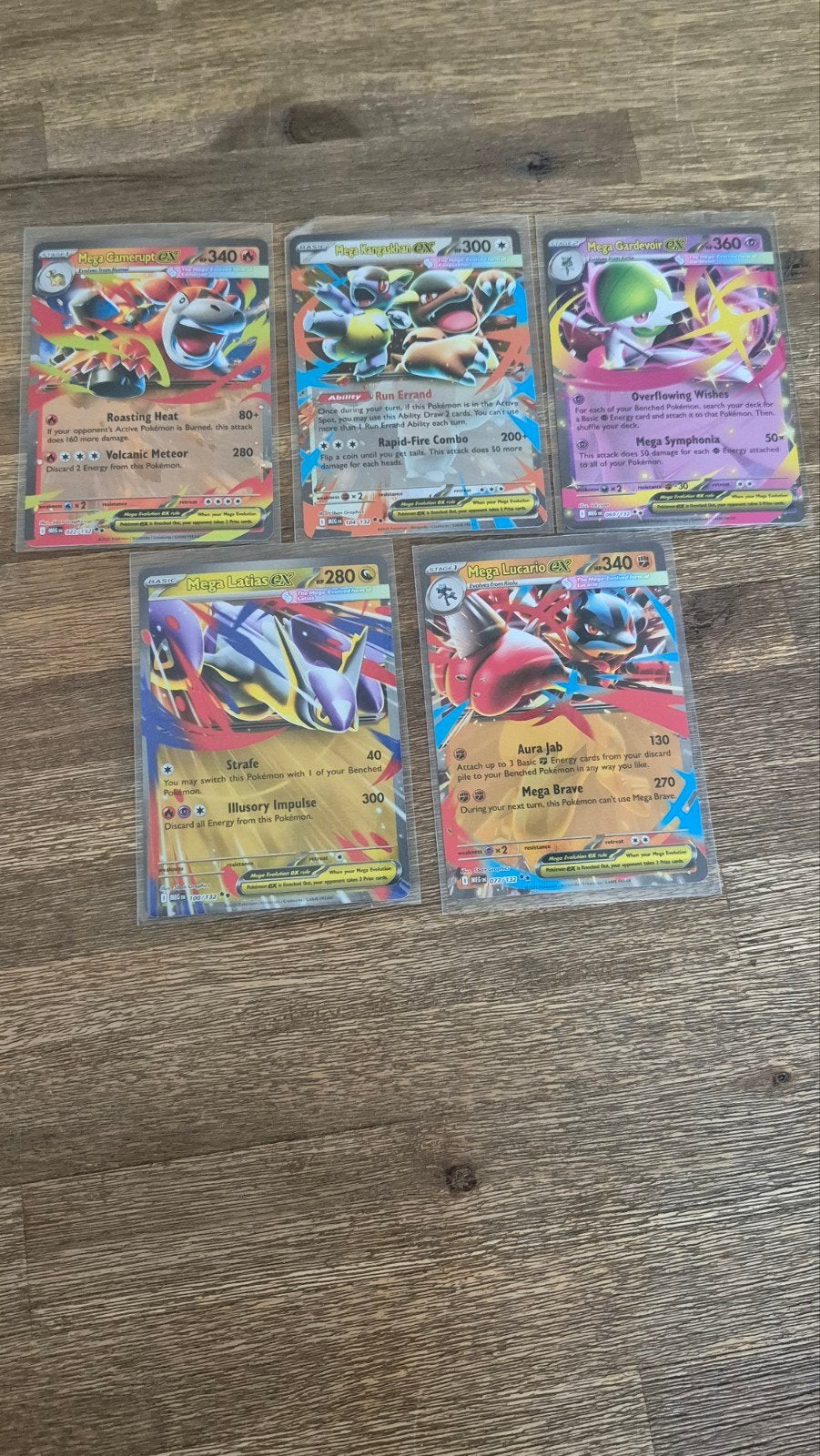 Pokémon Mega Evolution ex set 5 kaarten – Lucario, Gardevoir, Hobby en Vrije tijd, Verzamelkaartspellen | Pokémon, Ophalen of Verzenden