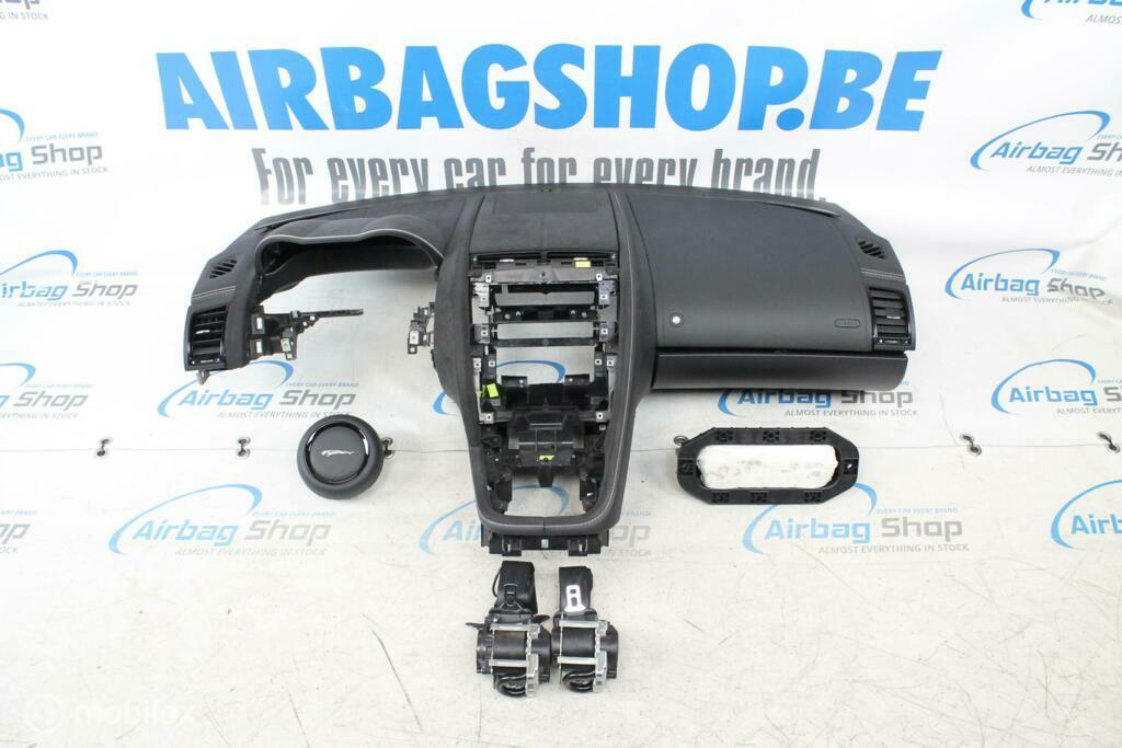 Airbag set Dashboard zwart wit zwart stiksel Jaguar F-Type, Gebruikt, Ophalen of Verzenden