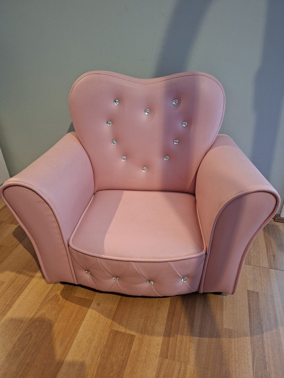 roze kinderstoel, Kinderen en Baby's, Kinderkamer | Tafels en Stoelen, Ophalen, Gebruikt, Stoel(en)