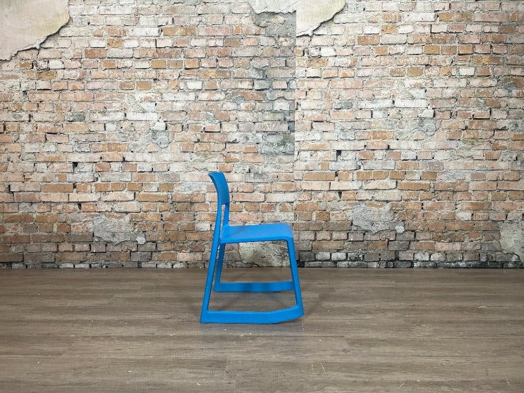 Vitra Tip Ton – Blauw kunststof | Barber & Osgerby, Ophalen, Kunststof, Blauw, Design
