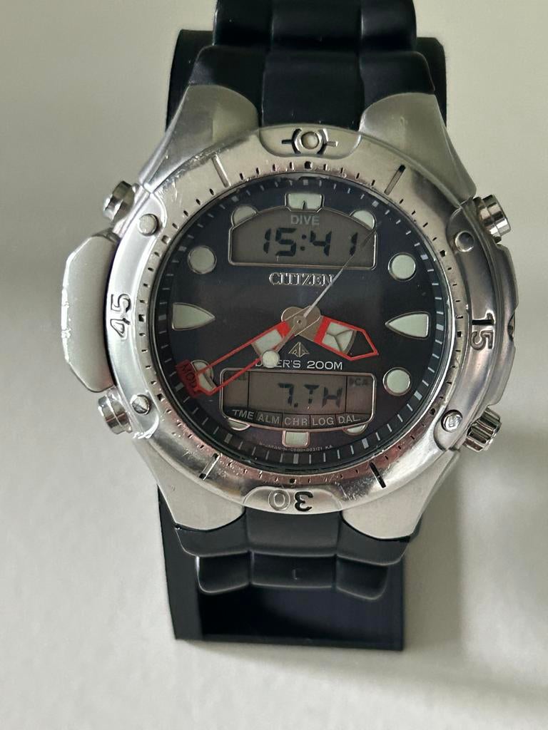 Citizen man promaster aqualand staal, Sieraden, Tassen en Uiterlijk, Gebruikt, Staal, Verzenden, Kunststof