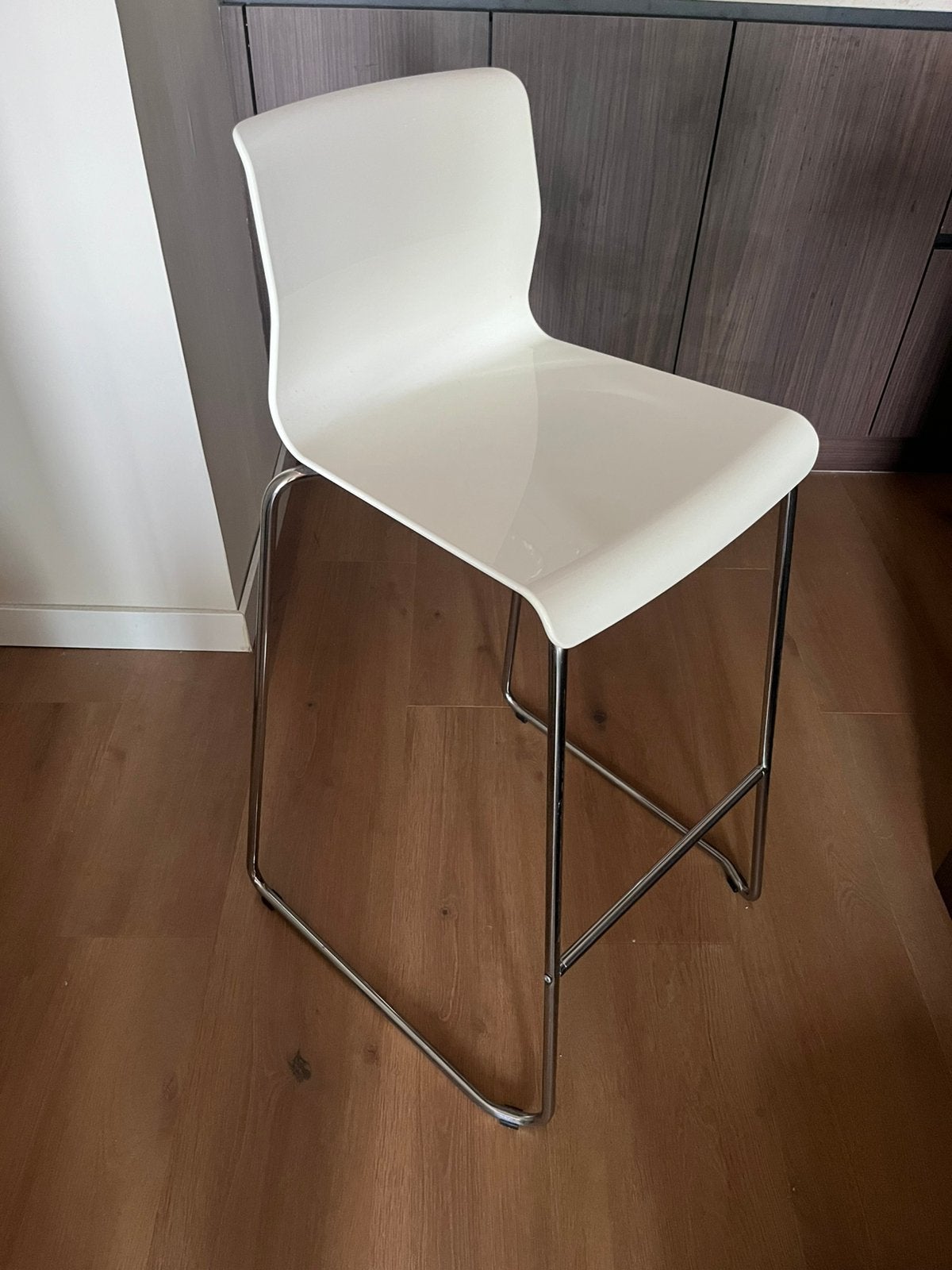 Moderne barkrukken, zithoogte 76 cm, set van 3, Ophalen, Kunststof, Met voetsteun, 60 tot 90 cm