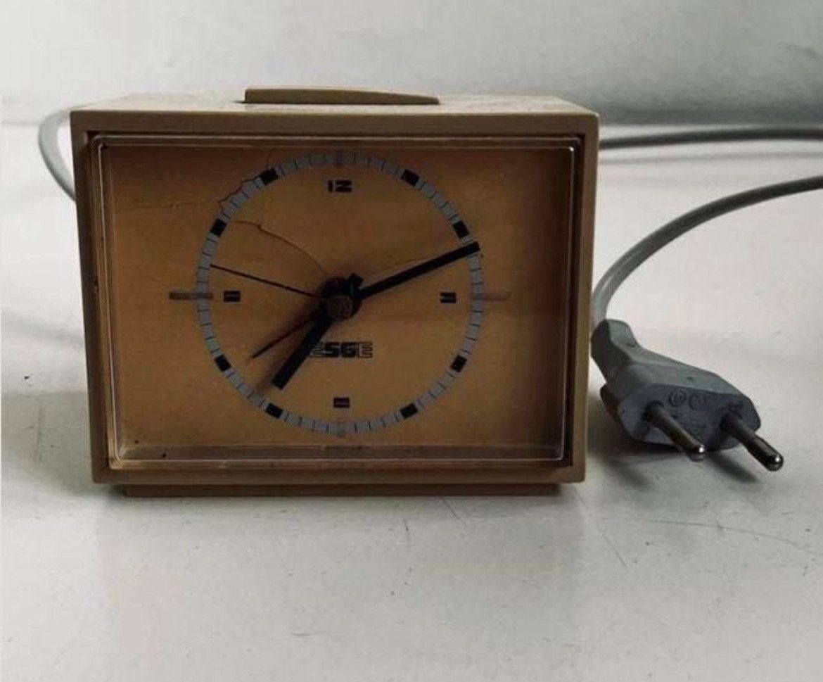 Retro ESGE Wekker Klokje - Werkt, wekker defect, Ophalen of Verzenden