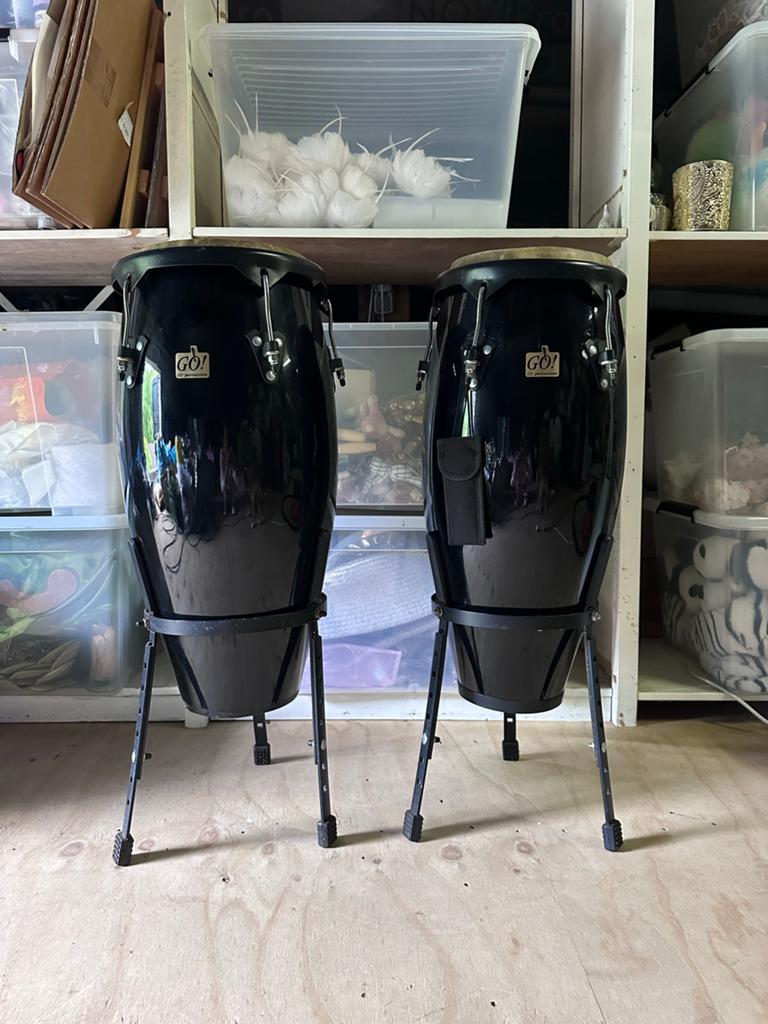 Go! Percussion Conga Set - Zo goed als nieuw, Muziek en Instrumenten, Ophalen of Verzenden, Zo goed als nieuw, Overige merken
