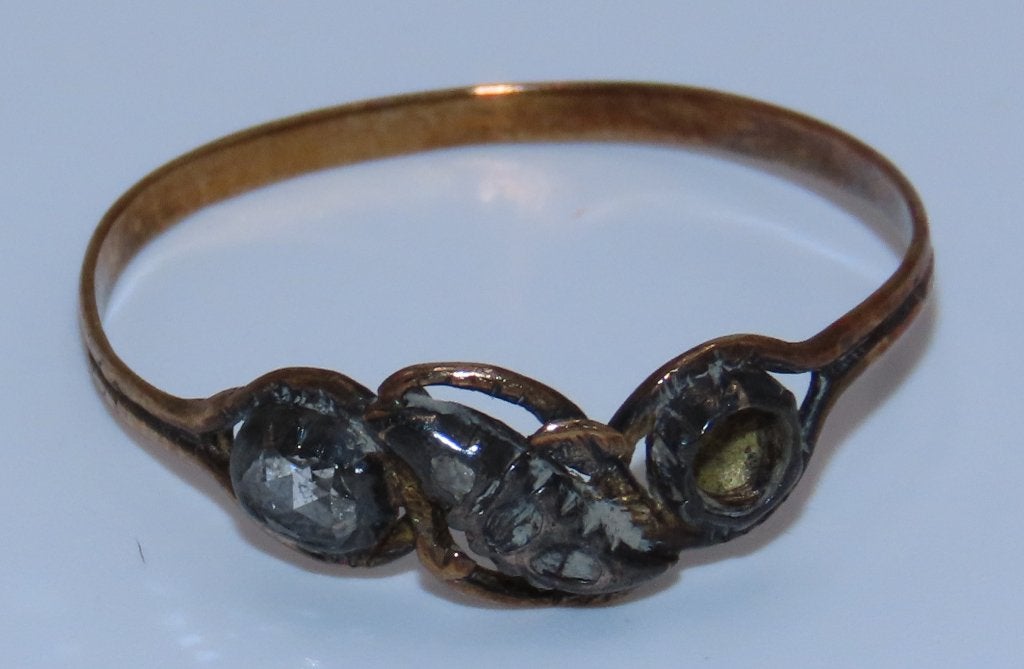 ANTIEKE RING, Verzenden, Goud, Ring, Met edelsteen