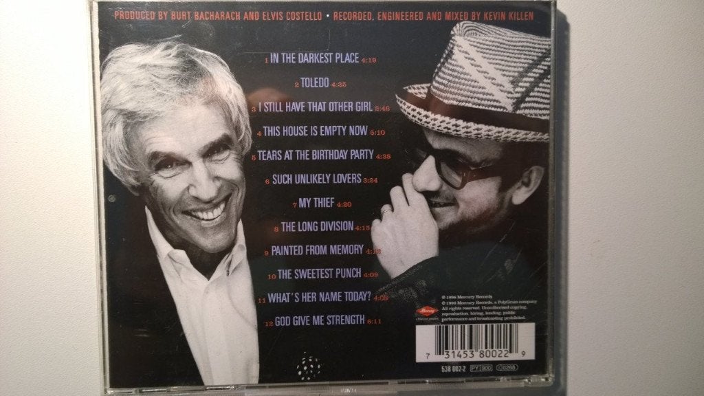 Elvis Costello With Burt Bacharach - Painted From Memory, Ophalen of Verzenden, Zo goed als nieuw, Poprock, Album