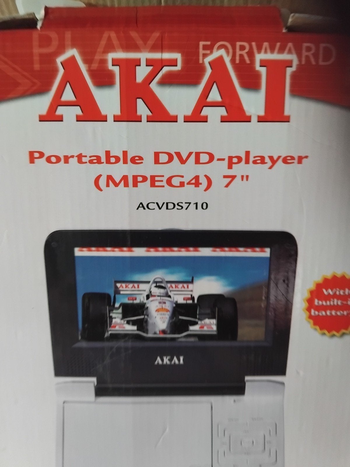 Akai Portable DVD-speler (MPEG4) 7" ACVDS710, Ophalen