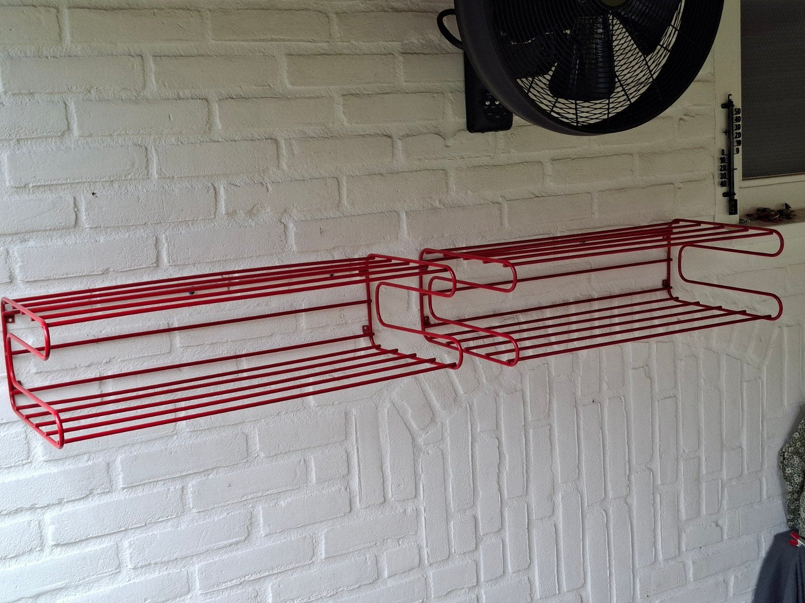 Vintage retro wandrek draadstaal stijl Tomado, Pilastro j 80, Ophalen of Verzenden, Huis en Inrichting