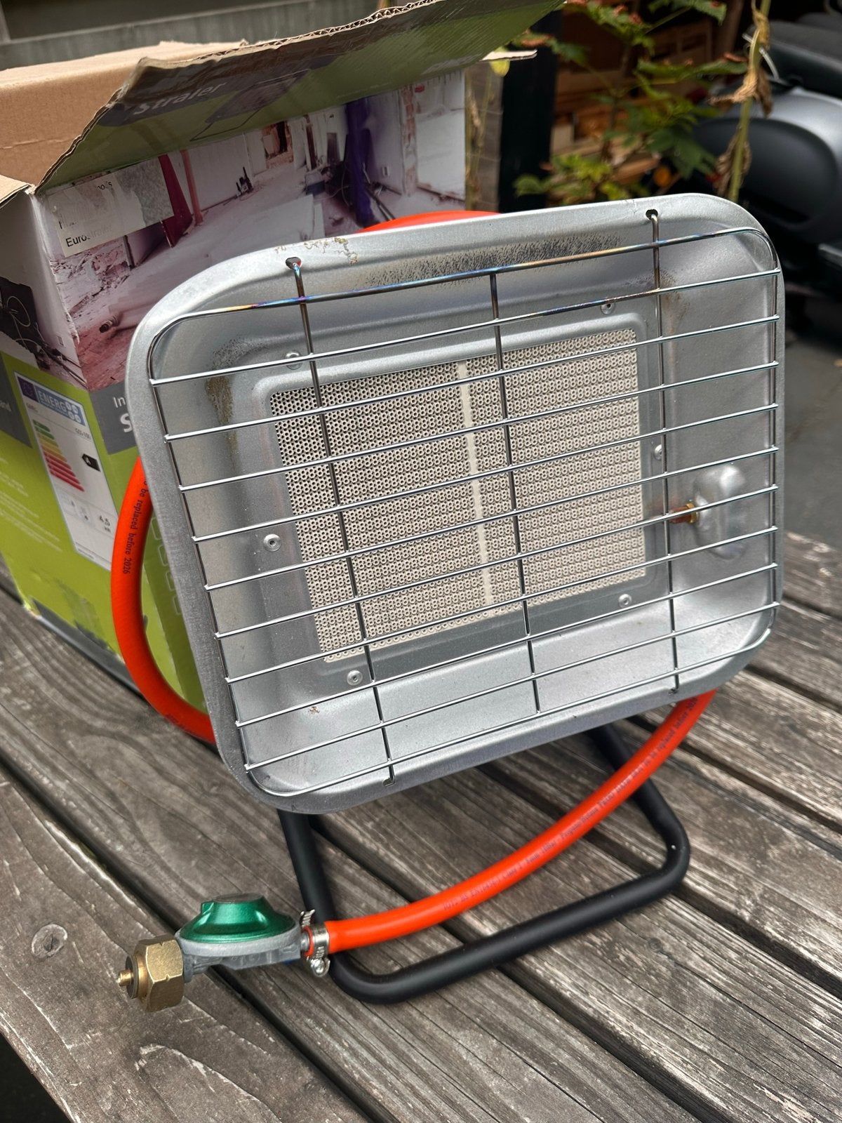 Gimeg Infrarood GSS-100 Straalkachel Camping op gas, Minder dan 30 cm, Kachel, Minder dan 60 cm, Zo goed als nieuw