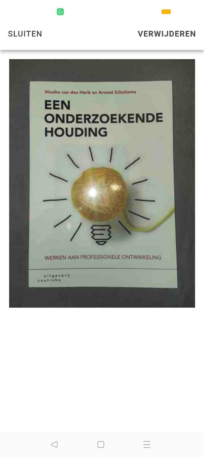 Een Onderzoekende Houding - Maaike van den Herik, Zo goed als nieuw, Gamma, Maaike van den Herik en Arnout Schuitema, HBO
