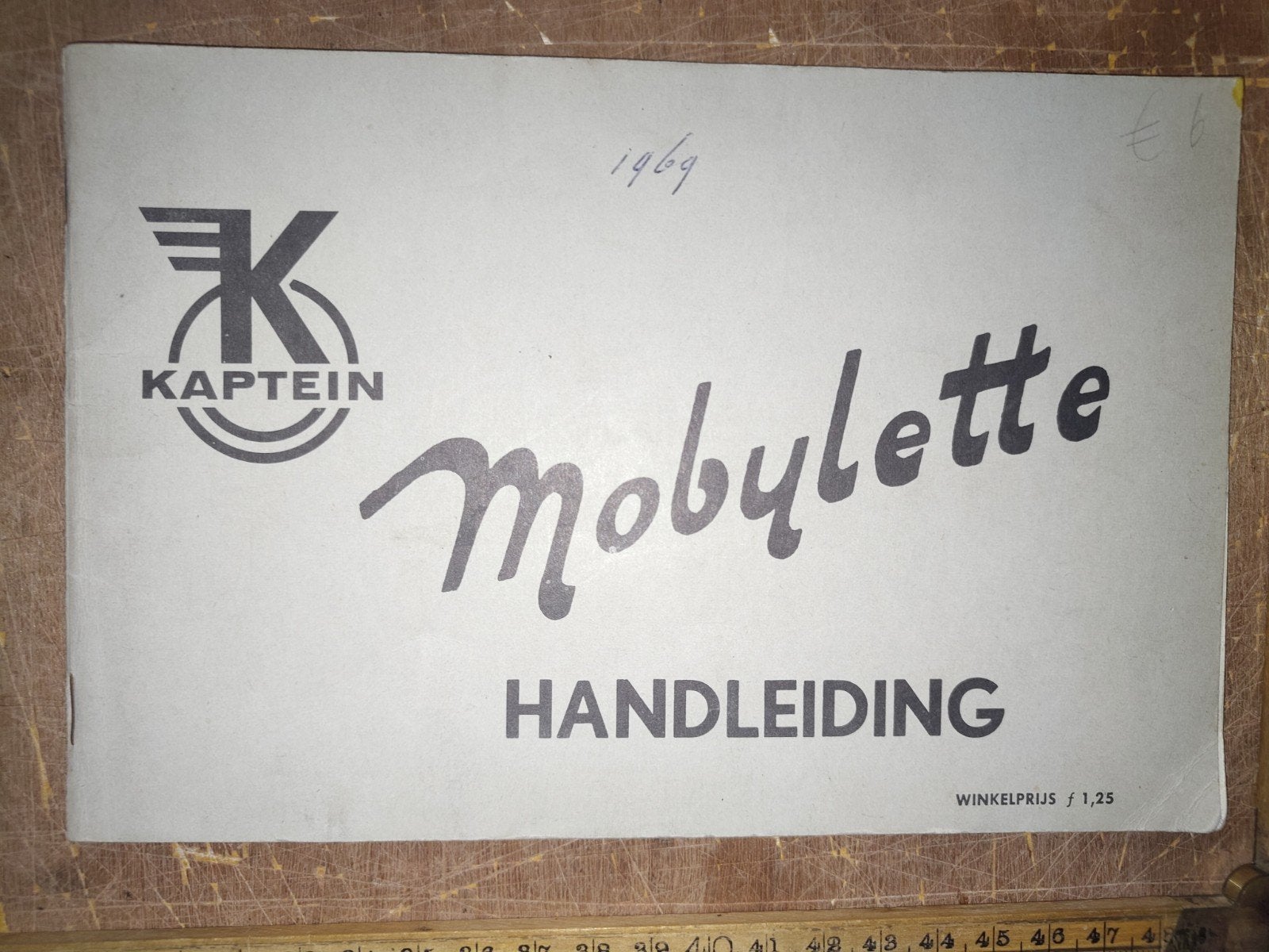 Handleiding Kaptein Mobylette 1967, Ophalen of Verzenden
