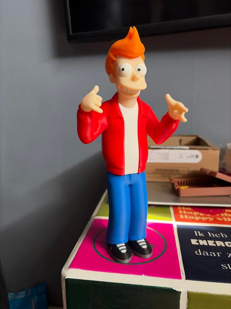 3D Geprint Philip J. Fry Beeldje - Futurama Collectible, Ophalen of Verzenden, Nieuw
